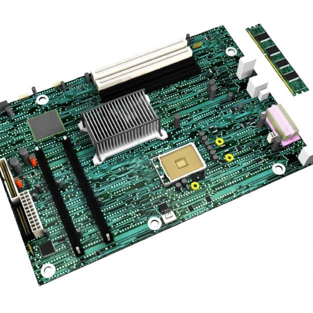 电脑主板3D模型